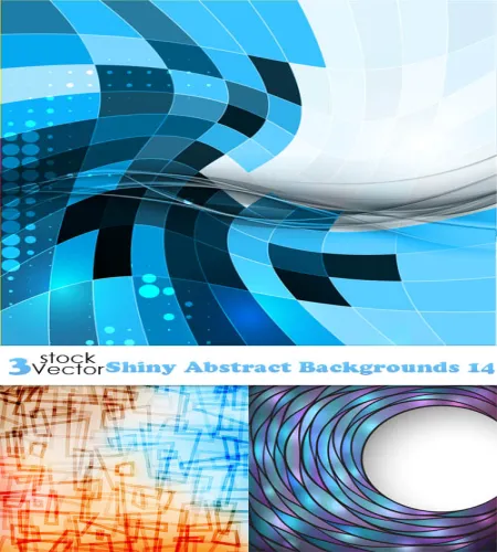 تحميل خلفيات فيكتور Vectors - Shiny Abstract Backgrounds 14