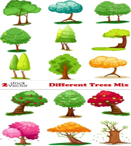 تصميم اشجار منوعه Different Trees Mix