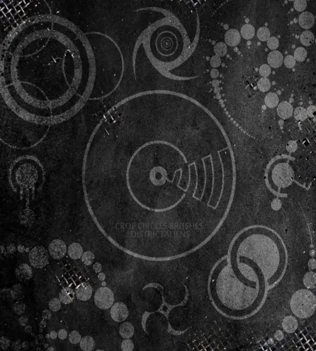 فرش فوتوشوب دائريه Crop Circles Brushes
