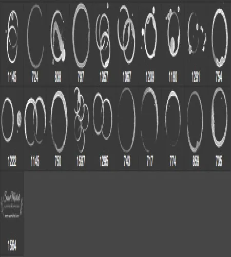 تحميل وتنزيل فرش فوتوشوب القهوى حبات البن Coffee Stain Free Brushes