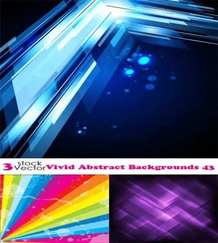 خلفيات vivid المعروفه Vectors - Vivid Abstract Backgrounds 43