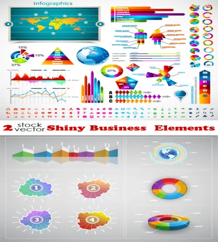 عناصر اعمال فيكتور ملفات مفتوحه Vectors - Shiny Business Elements