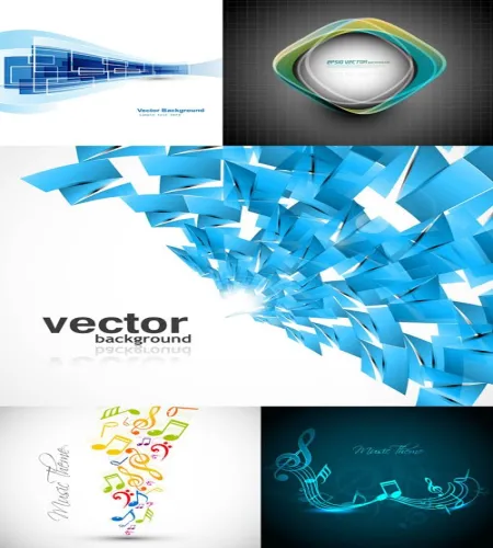 تحميل خلفيات فيكتور vectors - Backgrounds Vector Set #75
