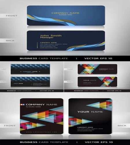 بطاقات شركات اكثر من رائعه Business card abstract background
