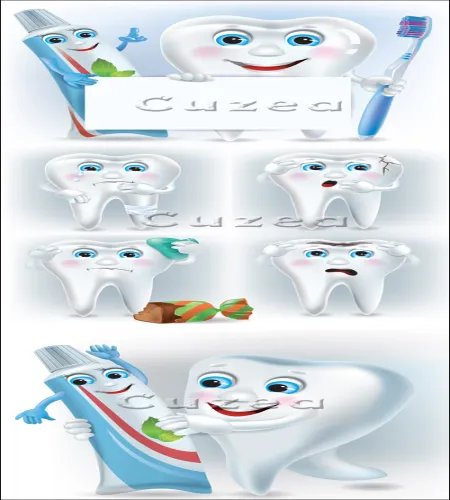 تصميم اسنان مضحكه Funny tooth