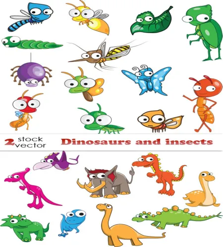 تصميم حشرات وديناصورات جميله Dinosaurs and insects تصميم حشرات وديناصورات جميله Dinosaurs and insects