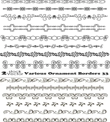 تحميل اطارات زخارف Various Ornament Borders 33
