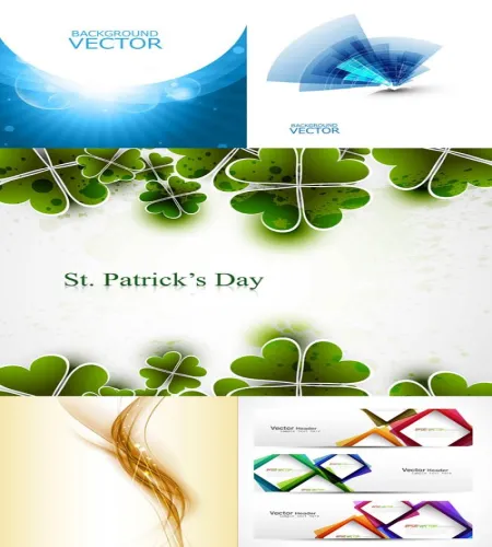 تحميل خلفيات فيكتور مميزه vectors - Backgrounds Vector Set #74