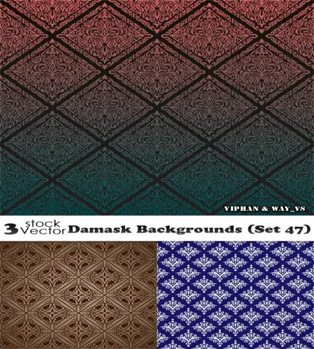 تحميل خلفيات منقوشه مميزه Damask Backgrounds (Set 47)