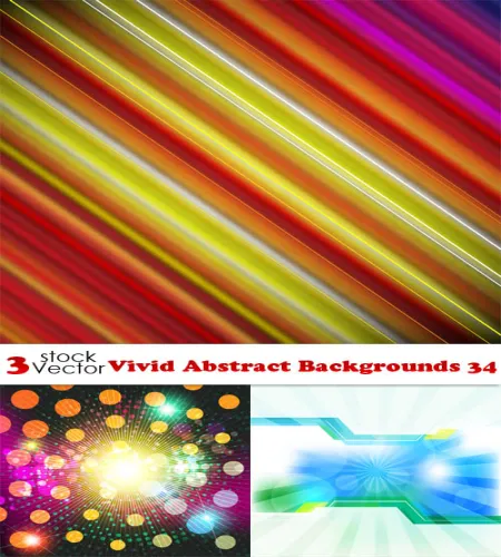 تحميل خلفيات فيكتور رائعه Vectors - Vivid Abstract Backgrounds 34