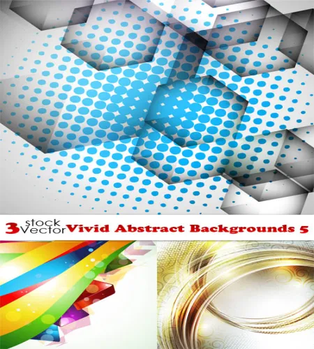 تحميل خلفيات فيكتور Vectors - Vivid Abstract Backgrounds 5