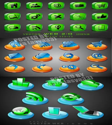 تحميل ايقونات فيكتور ويب Vectors - Web icons