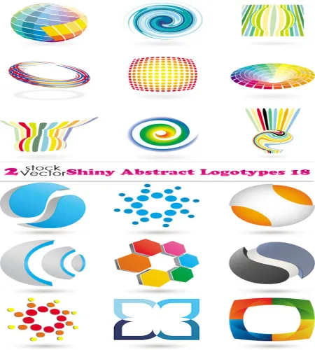 شعارات جديده روعه Shiny Abstract Logotypes 18