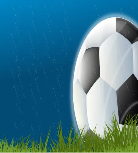 تصميم كرة قدم في المطر جميل ورهيب football in the rain 