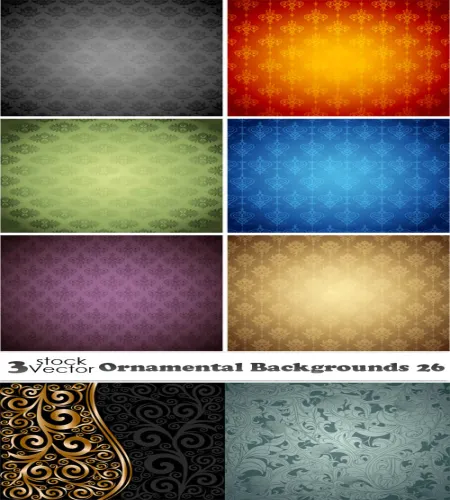 خلفيات فيكتور Vectors - Ornamental Backgrounds 26
