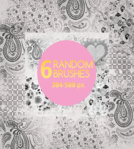 فرش فوتوشوب منوعه مميزه 6 Random Brushes