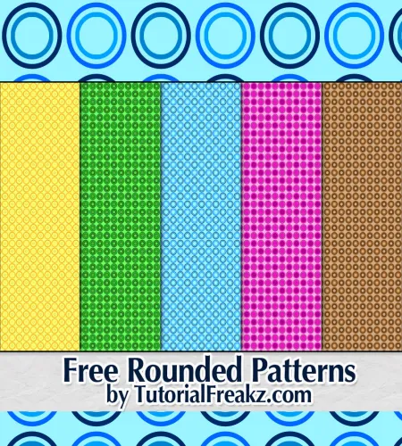 باترن فوتوشوب قماش ملون Free Rounded Patterns