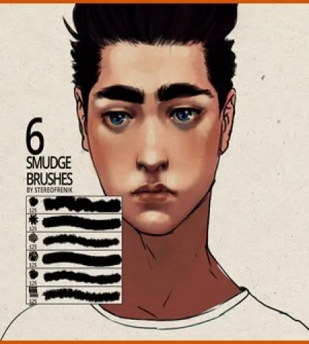فرش تلطيخ Six Smudge Brushes للفوتوشوب تحميل مباشر