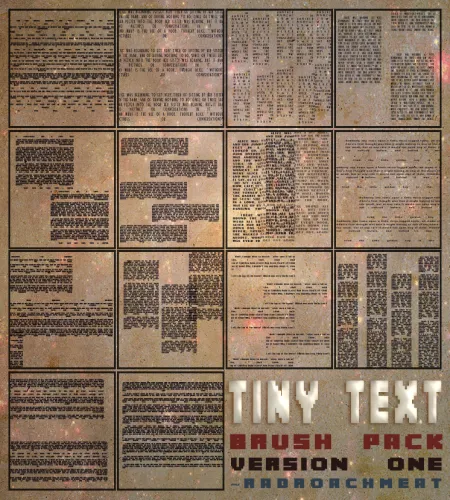 تحميل وتنزيل فرش فوتوشوب نصوص صغيرة Tiny Text Brush تحميل وتنزيل فرش فوتوشوب نصوص صغيرة Tiny Text Brush