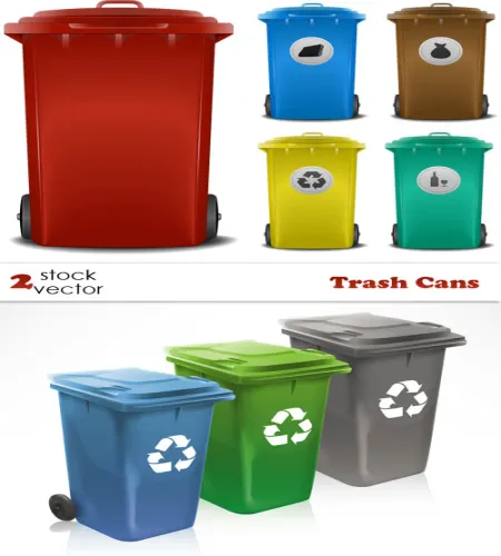 تصميم سلة مهملات فيكتور Trash Cans