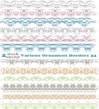 تحميل اطارات زخارف Various Ornament Borders 34