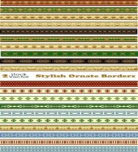 تصميم اطارات ملونه اكثر من رائعه Stylish Ornate Borders