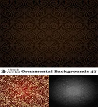 تحميل خلفيات فيكتور منوعه Vectors - Ornamental Backgrounds 47