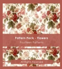 باترن ورود فوتوشوب رائع Pattern Pack - FLOWERS