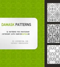 باترن زخارف فوتوشوب جديد روعه Damask Patterns