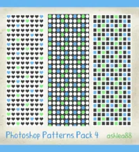 باترن مربعات ودوائر وقلوب جميله Patterns Pack 4