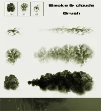 فرش دخان وسحاب فوتوشوب تحميل مباشر Smoke and Clouds Brush