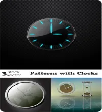 فيكتور ساعات Vectors - Patterns with Clocks