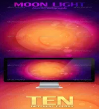 تصميم قمر بملف مفتوح psd photoshop رائع Moon Light