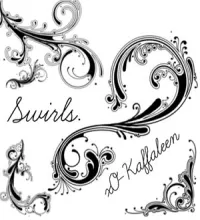 فرش زخارف فوتوشوب للتصاميم تحميل مباشر Swirls