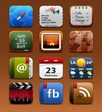 ايقونات ايفون بملف مفتوح psd - Collection of iPhone Icons 2013