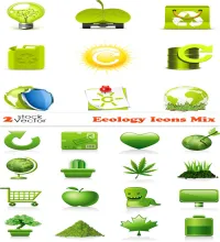 تحميل ايقونات خضراء Ecology Icons Mix