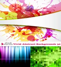 تحميل خلفيات رائعه Vectors - Vivid Abstract Backgrounds 30