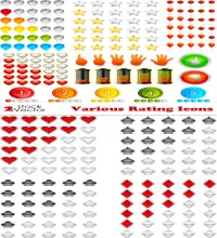 تحميل ايقونات فيكتور Vectors - Various Rating Icons 10