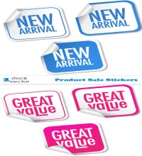 ستيكرات بيع فيكتور Vectors - Product Sale Stickers