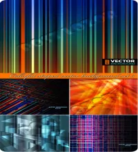 خلفيات فيكتور رائعه Vectors - Colorful striped background set 3