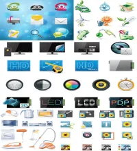 تحميل ايقونات فيكتور Icons & Objects for Vector Design #70