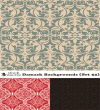 خلفيات نقش روعه Damask Backgrounds Set 52