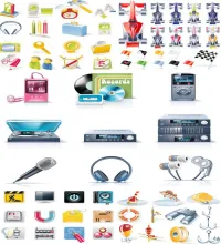 تحميل ايقونات فيكتور Icons & Objects for Vector Design #36