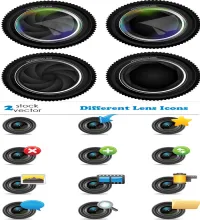 ايقونات عدسات كميرا Different Lens Icons
