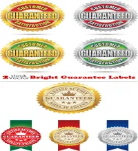 تحميل فيكتور اختام Vectors - Bright Guarantee Labels