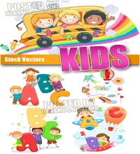 ستوكات فيكتور اطفال Kids - Stock Vectors