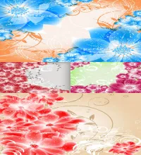 تحميل خلفيات فيكتور ورود  Abstract background with flowers