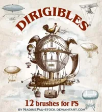 تحميل فرش فوتوشوب مناطيد Dirigibles