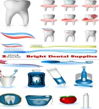 تحميل فيكتور اسنان جميله Vectors - Bright Dental Supplies
