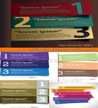 تحميل فيكتور بنرات Number banners vector set 9